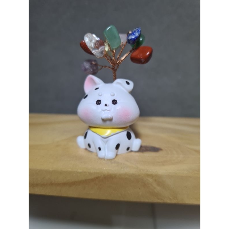 Jual Figurin Patung Mini Shio Anjing Chakra Crystal Tree Pohon Kristal ...