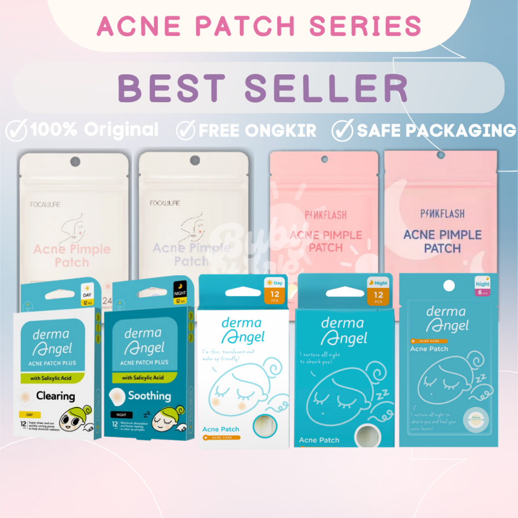 Jual Acne Patch FOCALLURE DERMA ANGEL | Stiker PenghilanJerawat isi 24