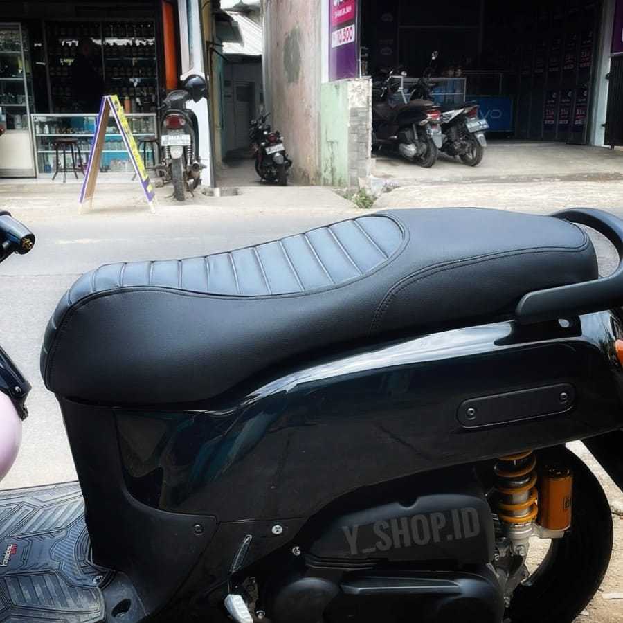 Jual Cover Kulit Jok Yamaha Fazzio Hybrid Neo Lux Caferacer MBtech ...