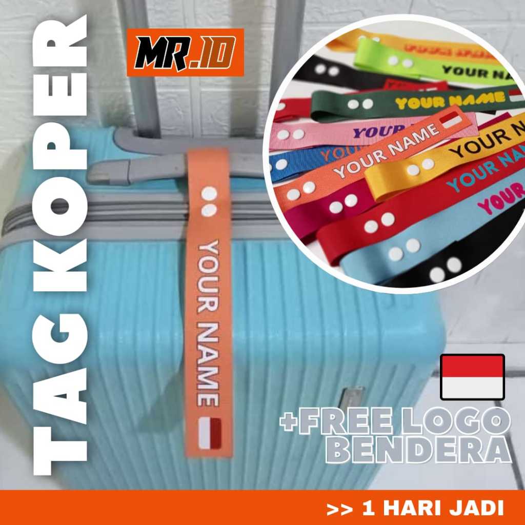 Jual Tag Koper Luggage Tag Bag Tag Gantungan Koper Tas Custom Nama