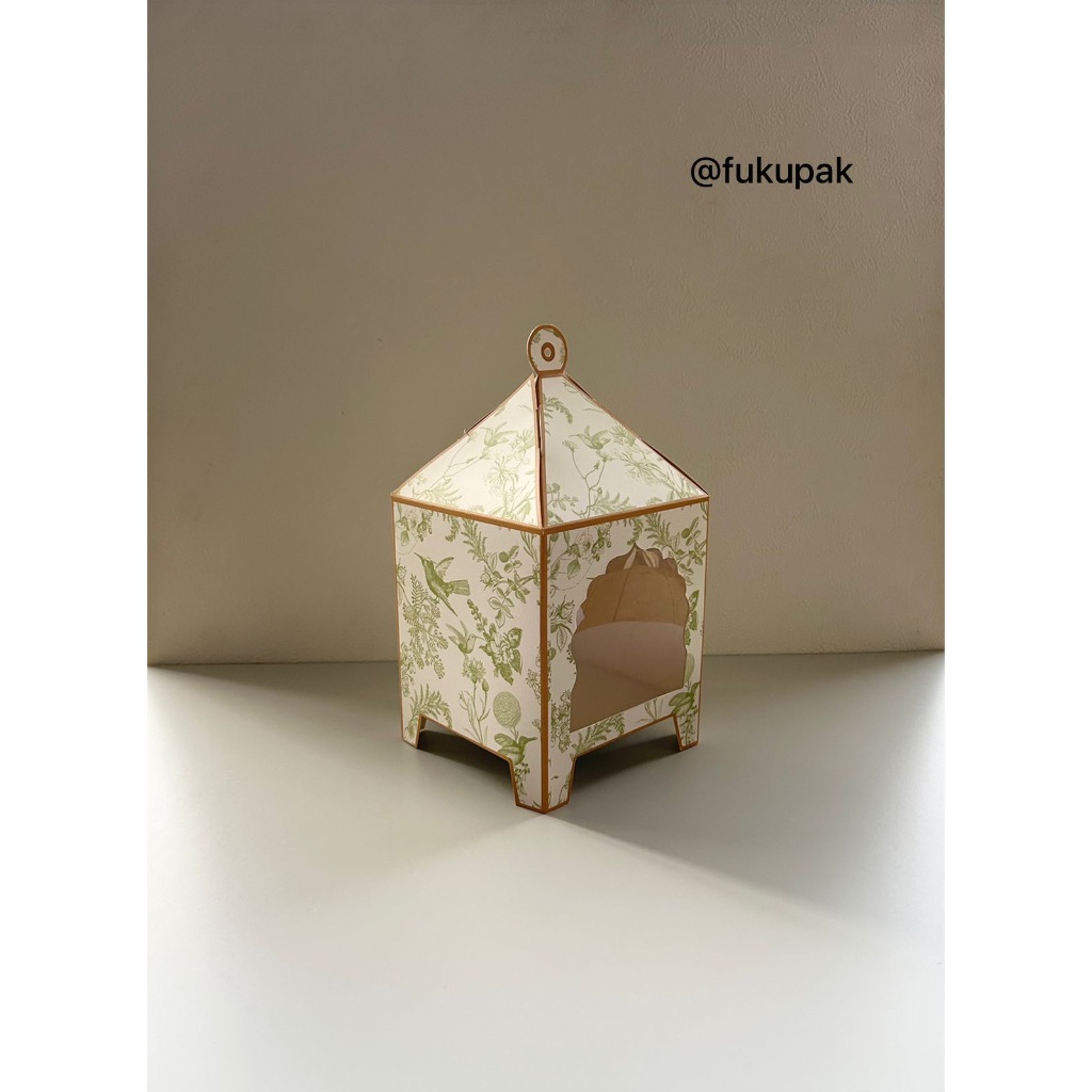 Box Pagoda Idul Fitri (10pcs) kotak lebaran untuk toples kue kering, snack, roti, aksesoris