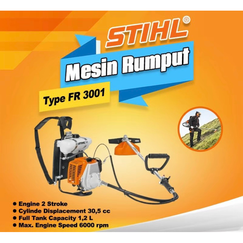 Jual MESIN POTONG RUMPUT FR-3001 STIHL/BRUSH CUTTER STIHL ORIGINAL ...