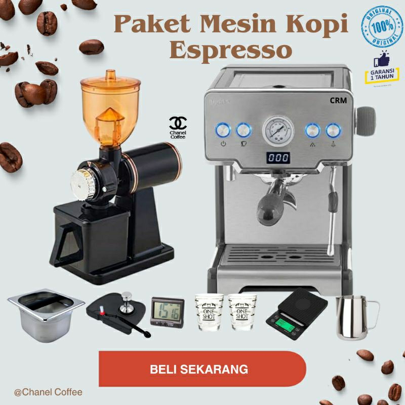 Jual Paket Bundle Mesin Kopi Espresso GS 05 + Grinder N600 Coffee Mill