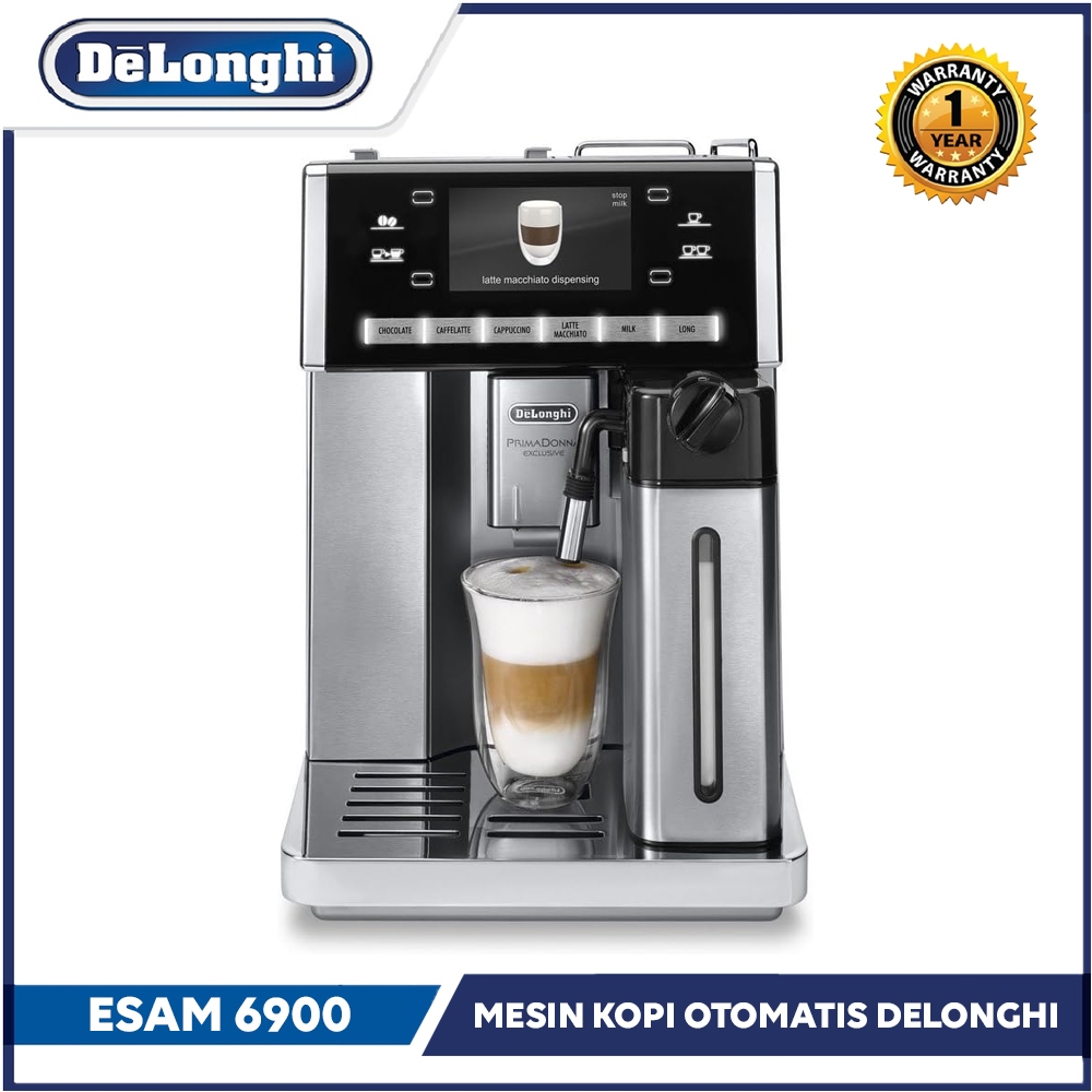 Delonghi Mesin Kopi Otomatis Espresso Fitur Coklat LatteCrema Garansi  Tahun ESAM 6900
