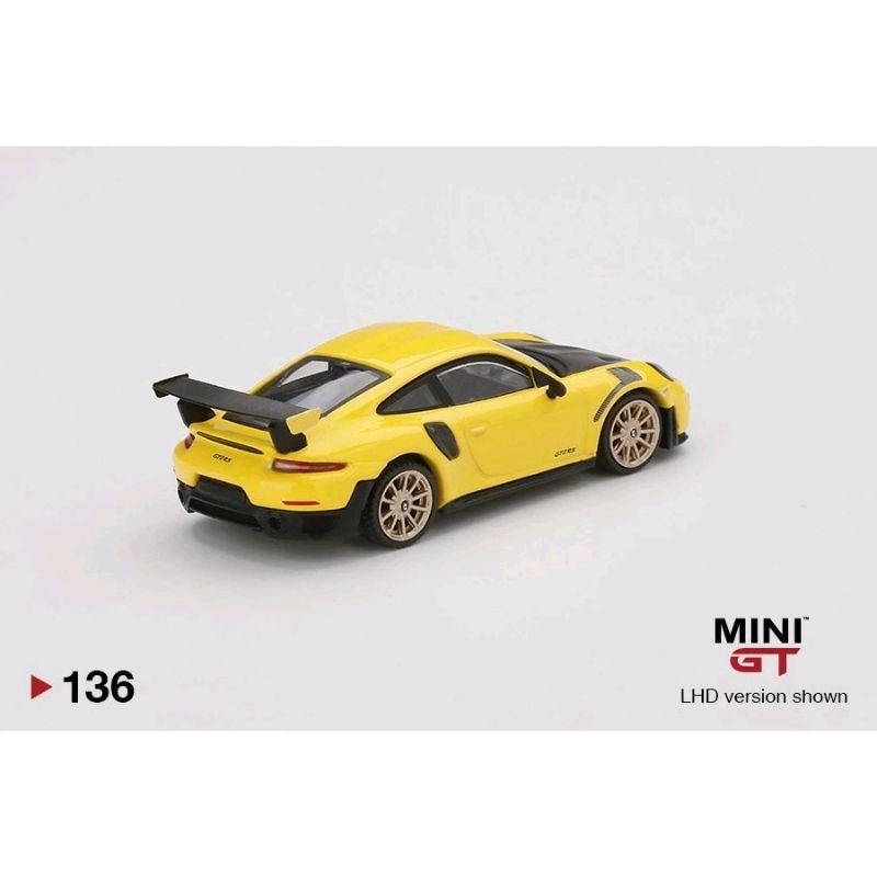 Jual MINI GT 136 PORSCHE 911 GT2 RS RACING YELLOW - RWB MINISCALE SPORT ...