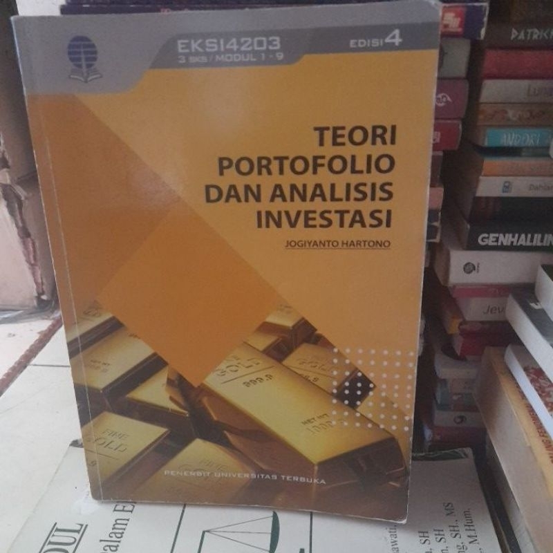 Jual Universitas Terbuka UT - Teori Portofolio Dan Analisis Investasi ...