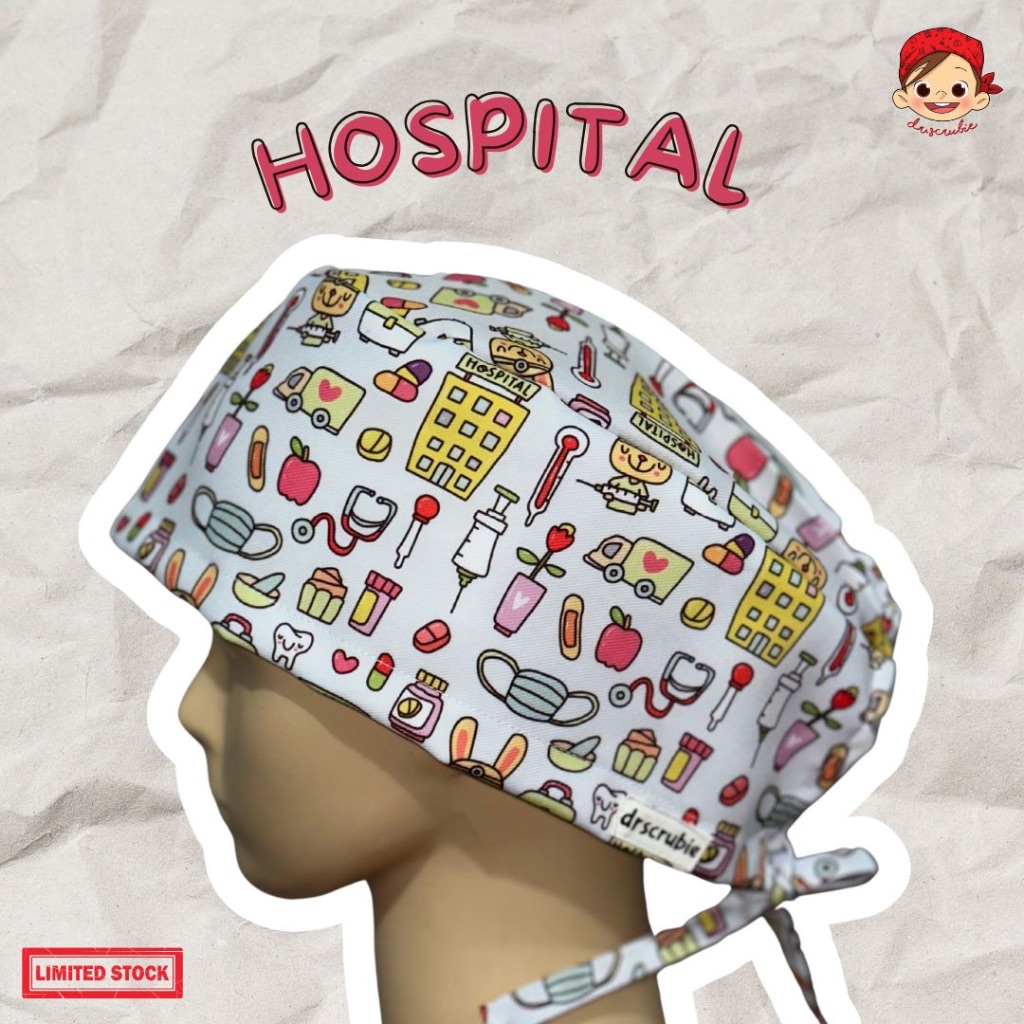 Jual Head Cap / Topi Bedah / Surgical Cap / Nurse Cap / Scrub Hat DS ...