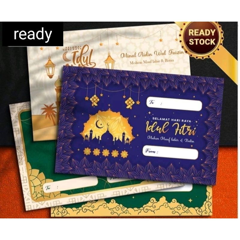 Jual (10pcs) Kartu Ucapan Idul Fitri Premium Kartu Hampers Lebaran ...