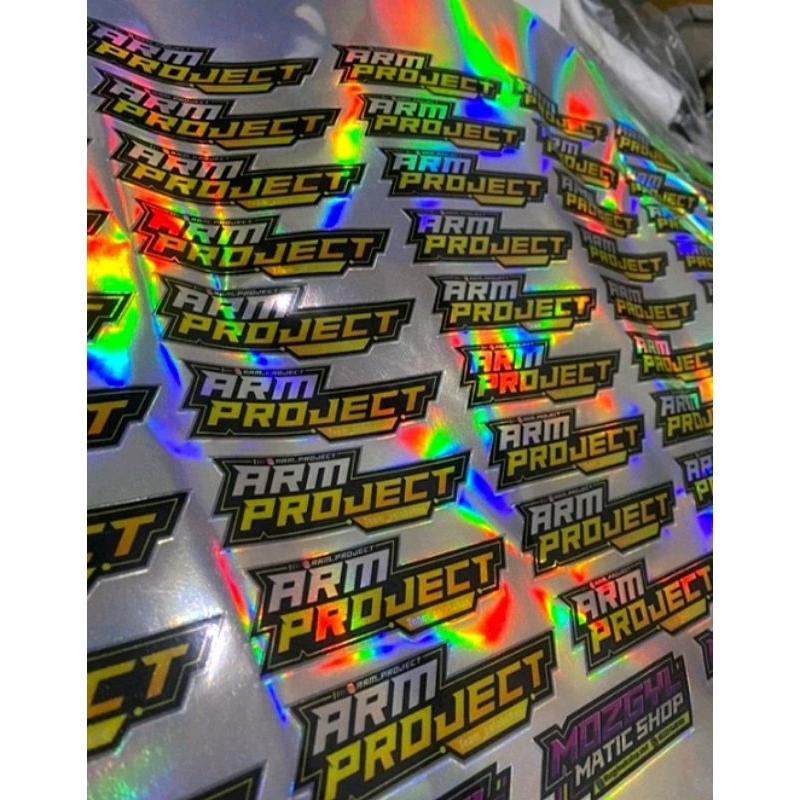 Jual Cetak Sticker Hologram Ukuran A Lembaran Laminasi Glossy