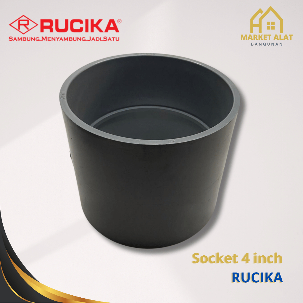 Jual Socket Soket Lurus 4” D RUCIKA / Sambungan Pipa Lurus 4 Inci ...