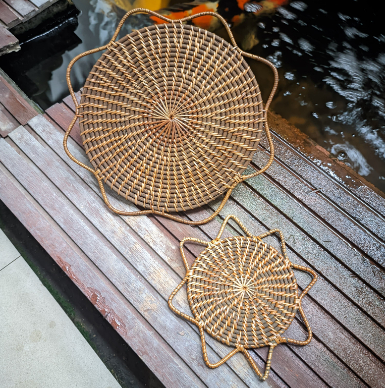 Jual Placemat Rotan Rottan Rattan Bintang Placemat Anyaman Wall Decor ...