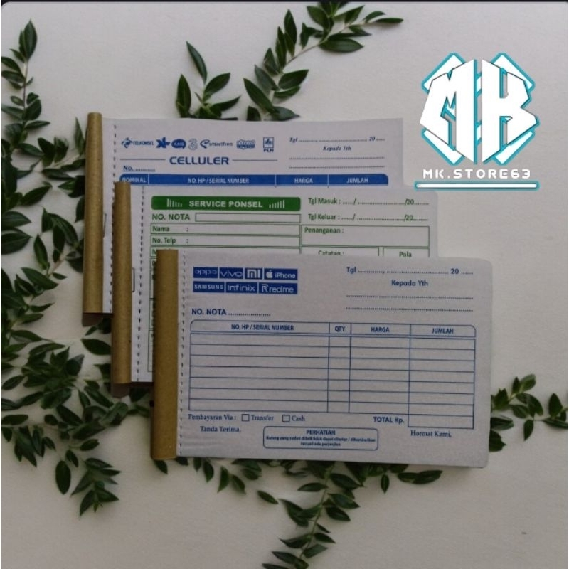 Jual NOTA KONTER HP 2 PLY 1/4 FOLIO - PULSA - SIAP KIRIM | Shopee Indonesia