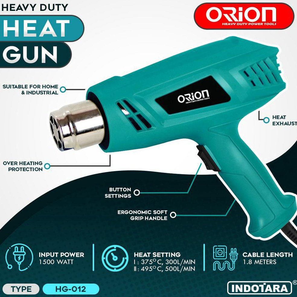 Jual Bagus Dipakai Heat Gun Hot Gun Electric Orion HG 12 Shopee Indonesia