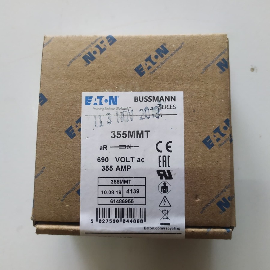 Jual Fuse 355MMT 690VAC 355A Eaton Bussmann Fuse 355MMT 690VAC 355A ...