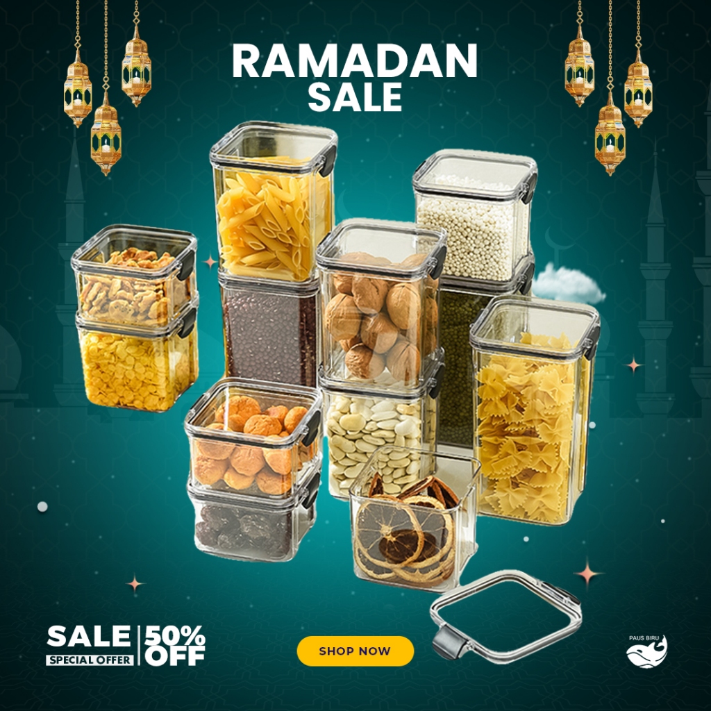 Jual Paus Biru - Set Toples Kotak Isi 5 Snack Lebaran Kedap Udara ...