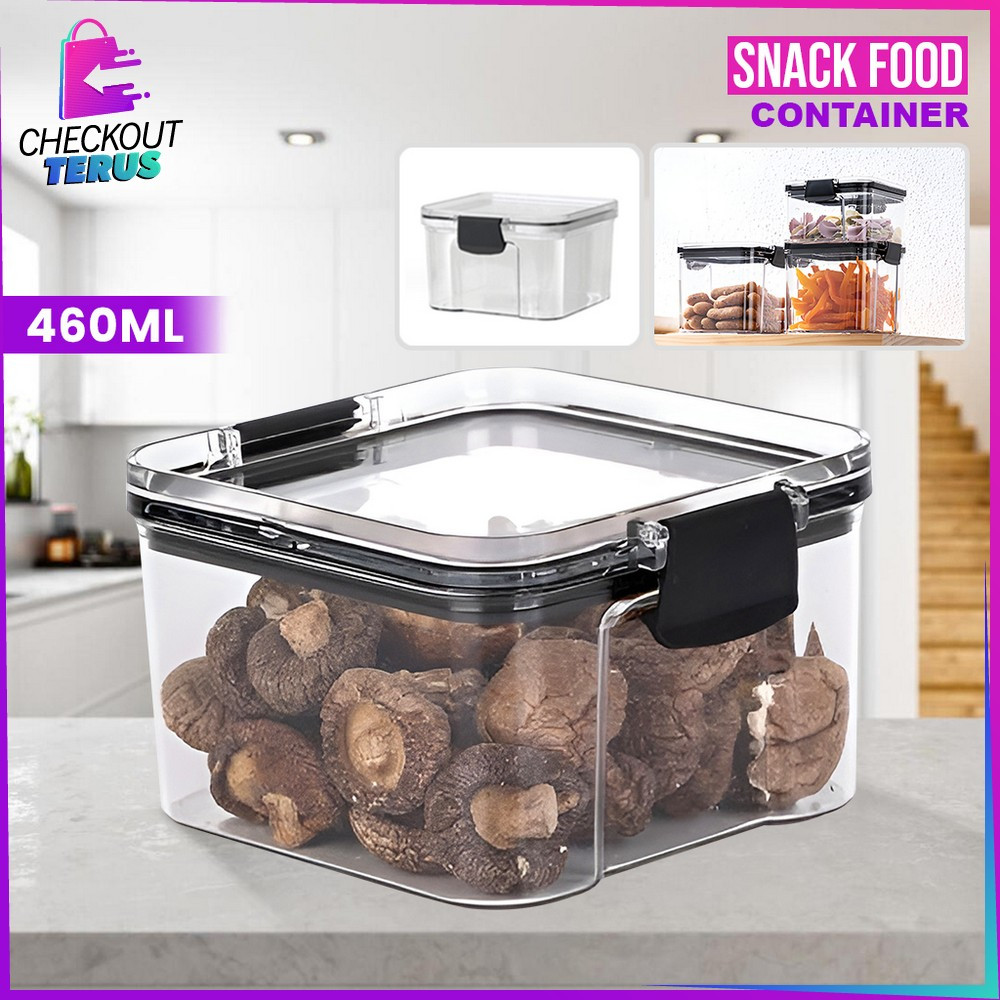 Jual CT C1043 Toples Kue Kering 460ML Kotak Transparan Food Container ...