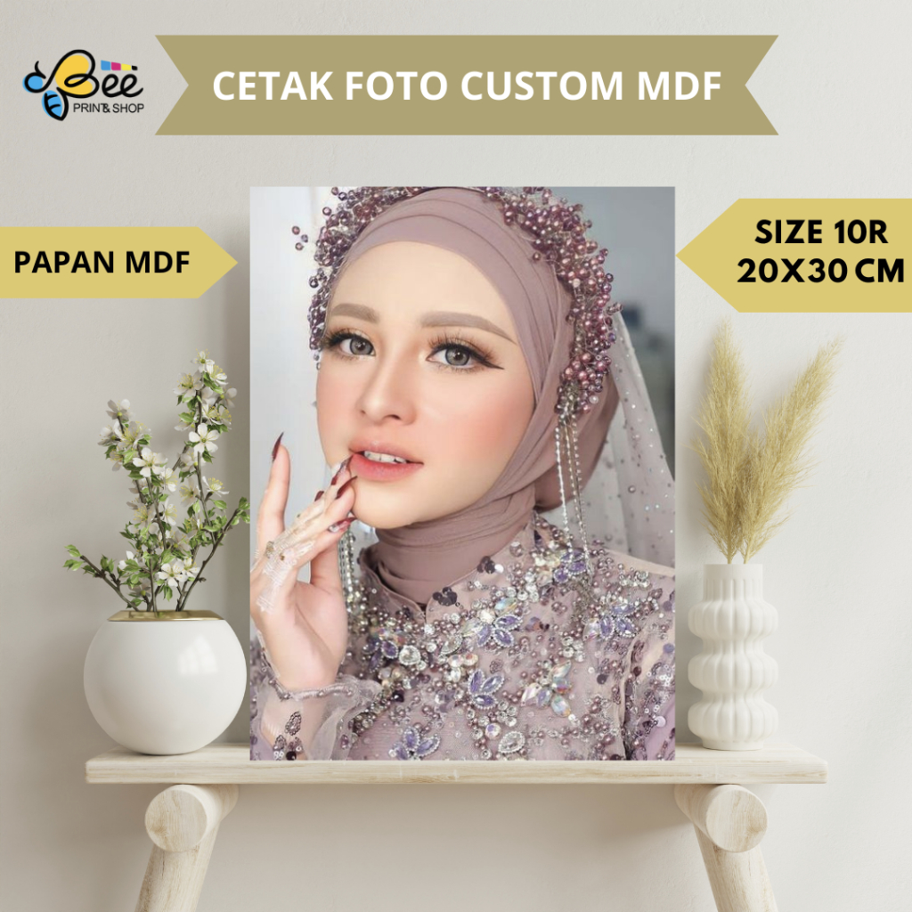 Jual CETAK FOTO 10R 20X30 CM BINGKAI MDF Cetak Foto Bingkai Cetak