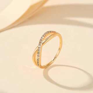 Lanme Jewelry Cincin Korea Ins Sederhana Titanium Anti Karat Dan Anti Luntur Murah Aksesoris Fashion LM421