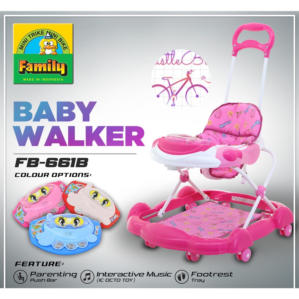 Baby walker hot sale family music