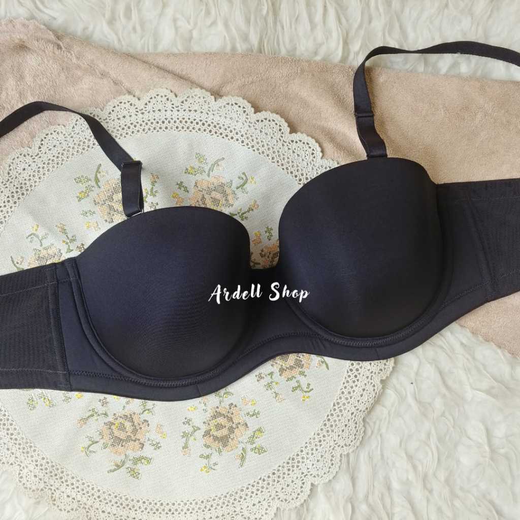 Jual CS SMART & SEXY BRA WANITA KAWAT KEMBEN HALFCUP POLOS TRANSPARAN ...