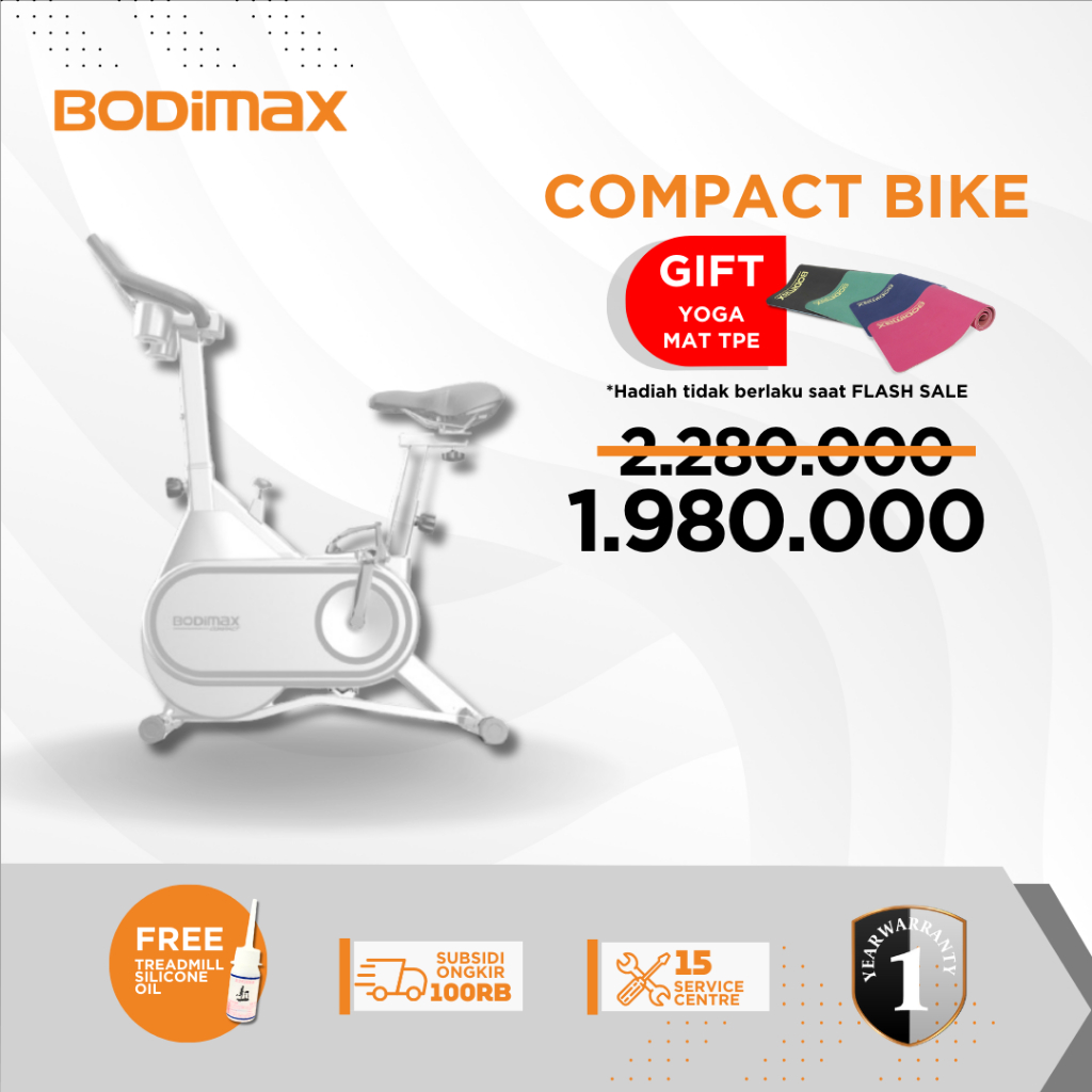 Jual BODIMAX COMPACT BIKE / SEPEDA STATIS / SPINNING BIKE / ALAT GYM ...