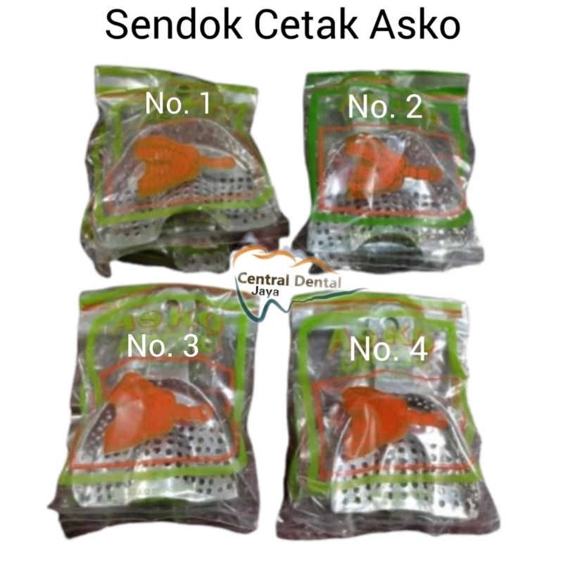 Jual Sendok Cetak Gigi Asko / Sendok Cetak Aluminium Asco / Sendok ...