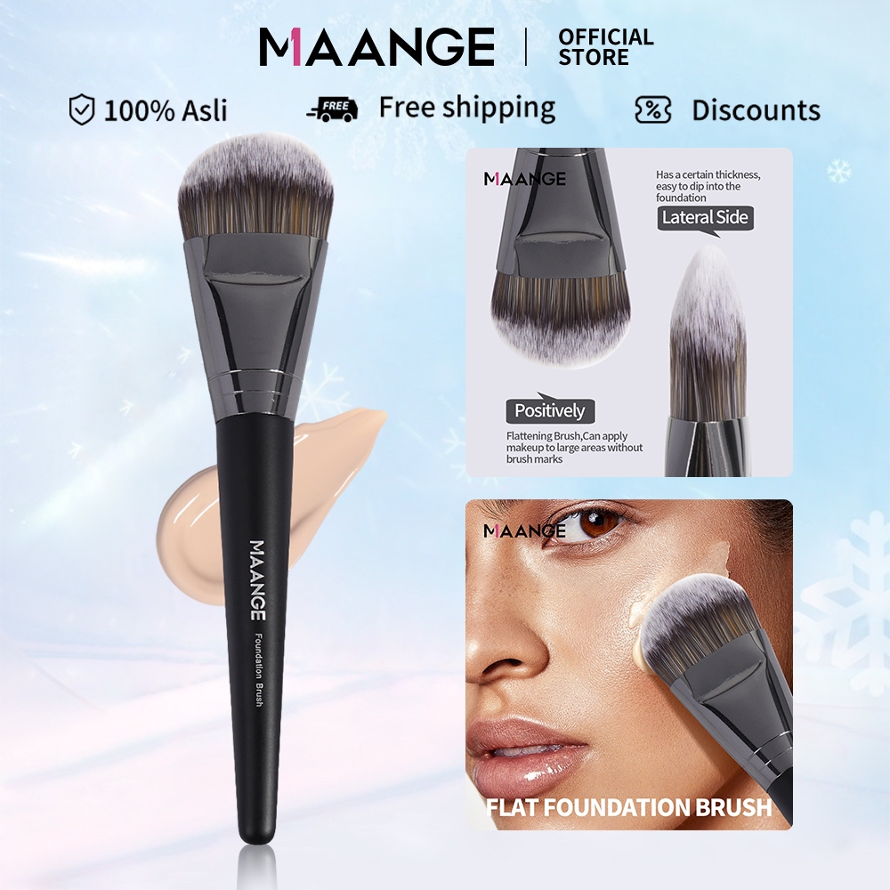 Jual MAANGE Foundation Brush Kuas Makeup Brushes Kosmetik Gagang Sikat ...