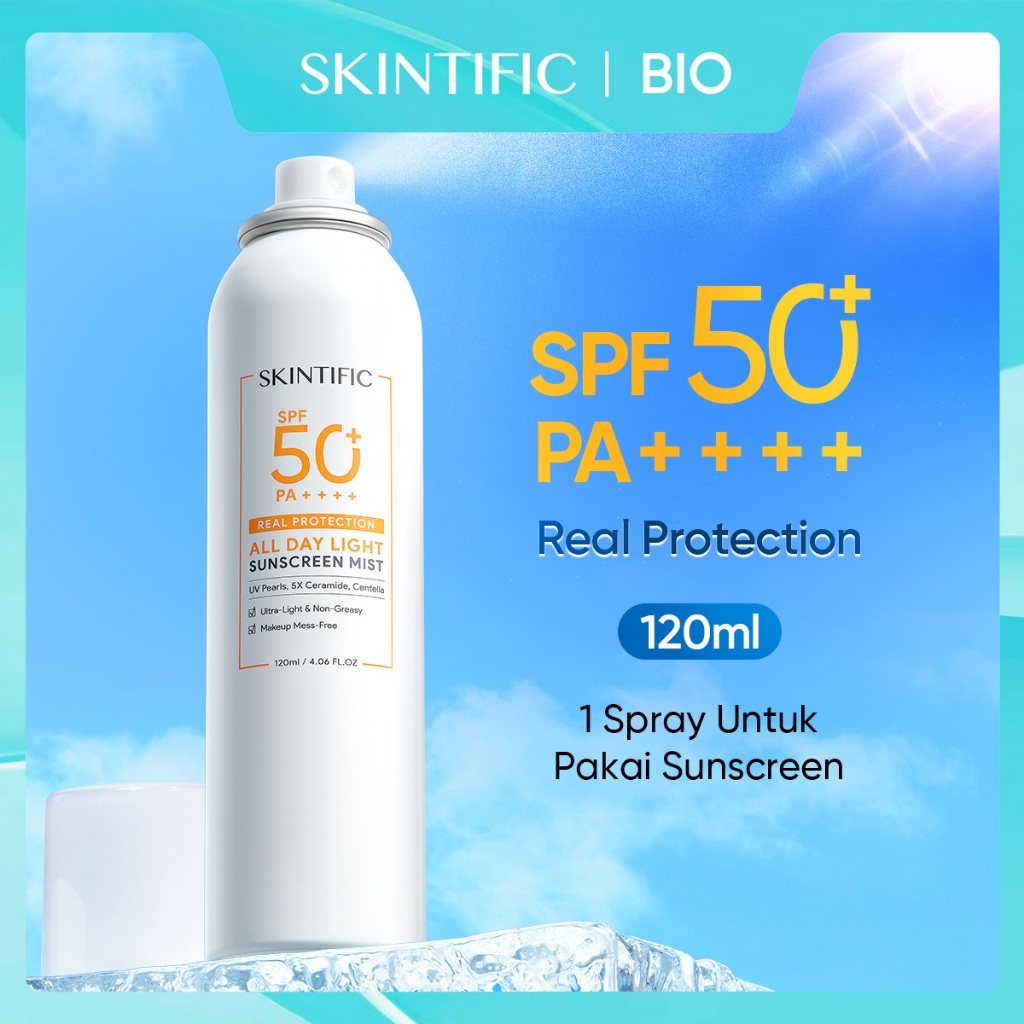 Jual 120ML SKINTIFIC Sunscreen Wajah Sunblock Badan SPF50 PA++++ All