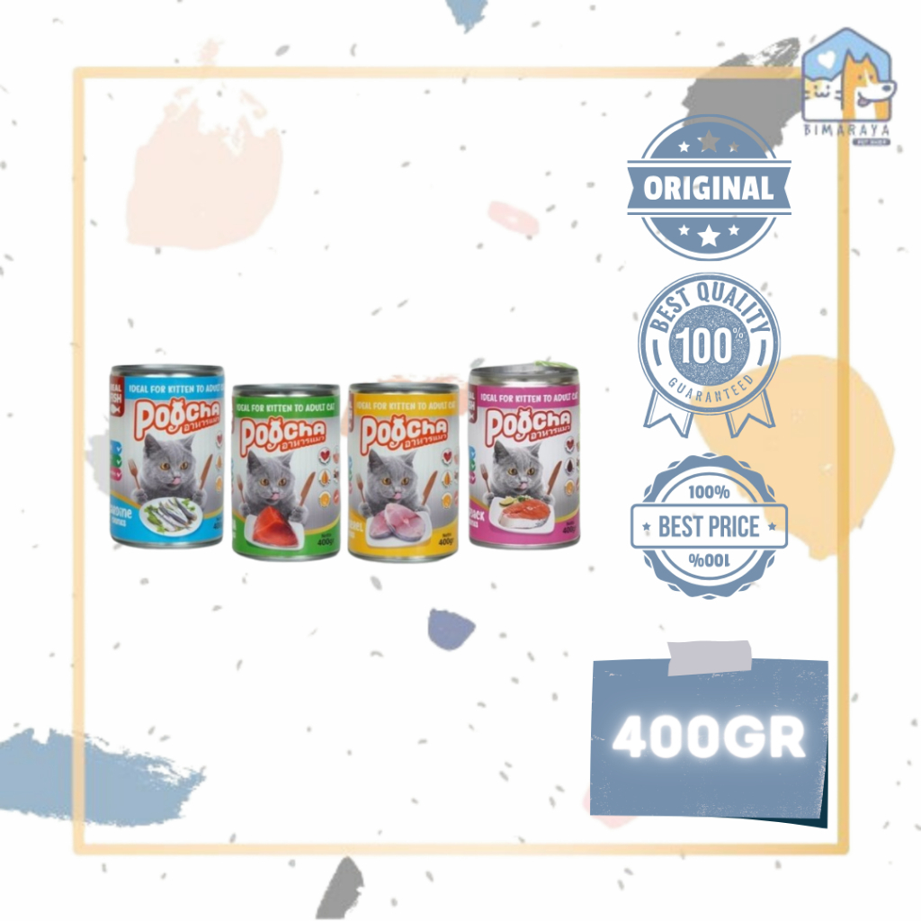 Jual POOCHA KALENG 400GR // MAKANAN BASAH KUCING | Shopee Indonesia