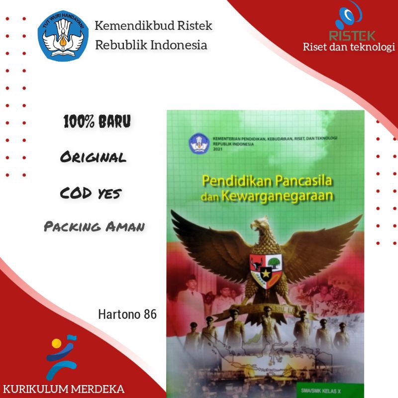 Jual Buku Paket Siswa Ppkn Sma Smk Kelas Kurikulum Merdeka Shopee