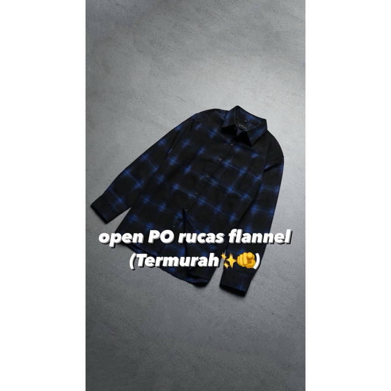 Jual (ORIGINAL) rucas blue sapphire flannel shirt/Rucas Hand Stitch Tee ...