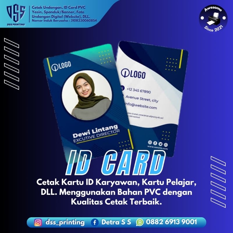 Jual Cetak ID Card / Kartu Member / Kartu Pelajar / Kartu Tanda Anggota ...