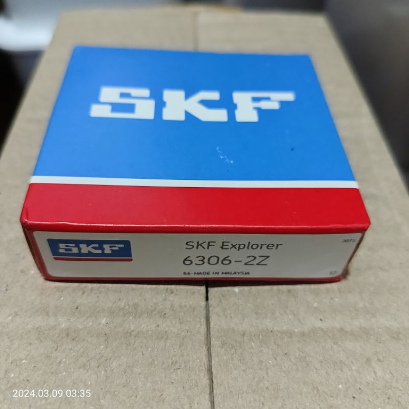 Jual 6306 ZZ / 6306 2Z SKF Ball Bearing ( Tutup besi 2 sisi ) | Shopee ...