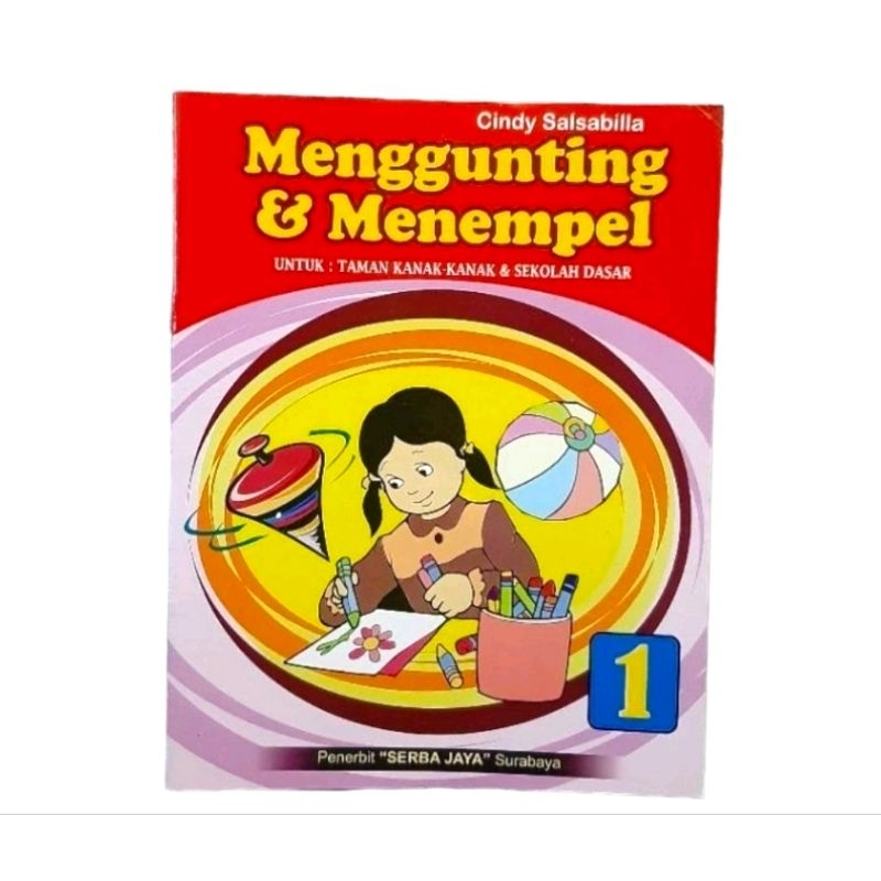 Jual Buku Belajar Anak PAUD TK Menggunting dan Menempel Serba Jaya ...