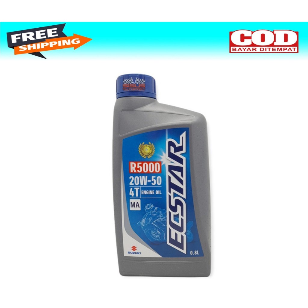 Jual Motor Oil Suzuki Ecstar R5000 20W-50 4T Engine Oil Ukuran 800ML ...