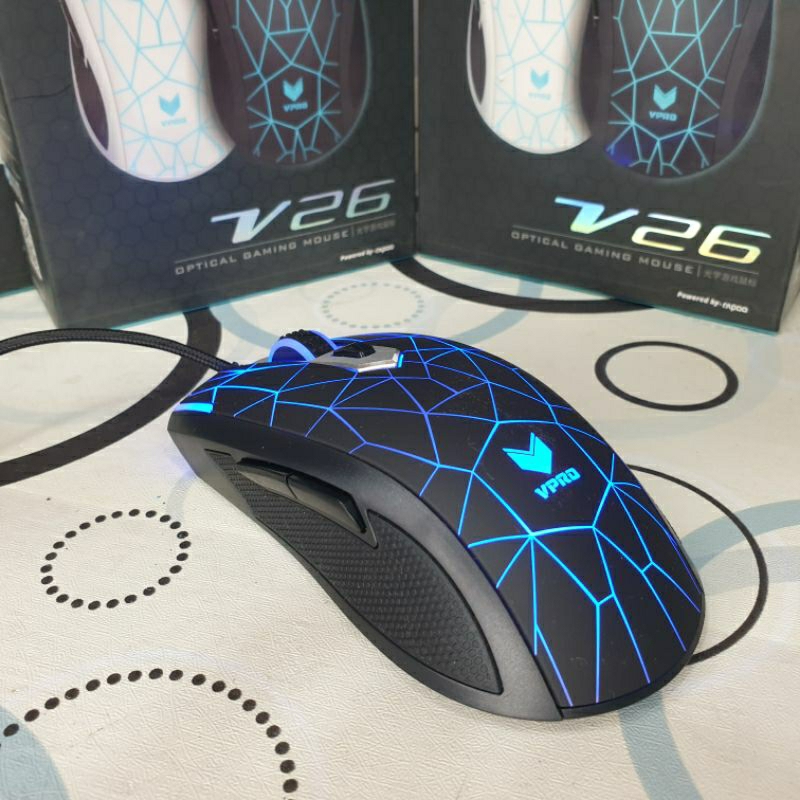 Jual MOUSE RAPOO VPRO V26 GAMING RGB | NEW dan BERGARANSI | Shopee ...