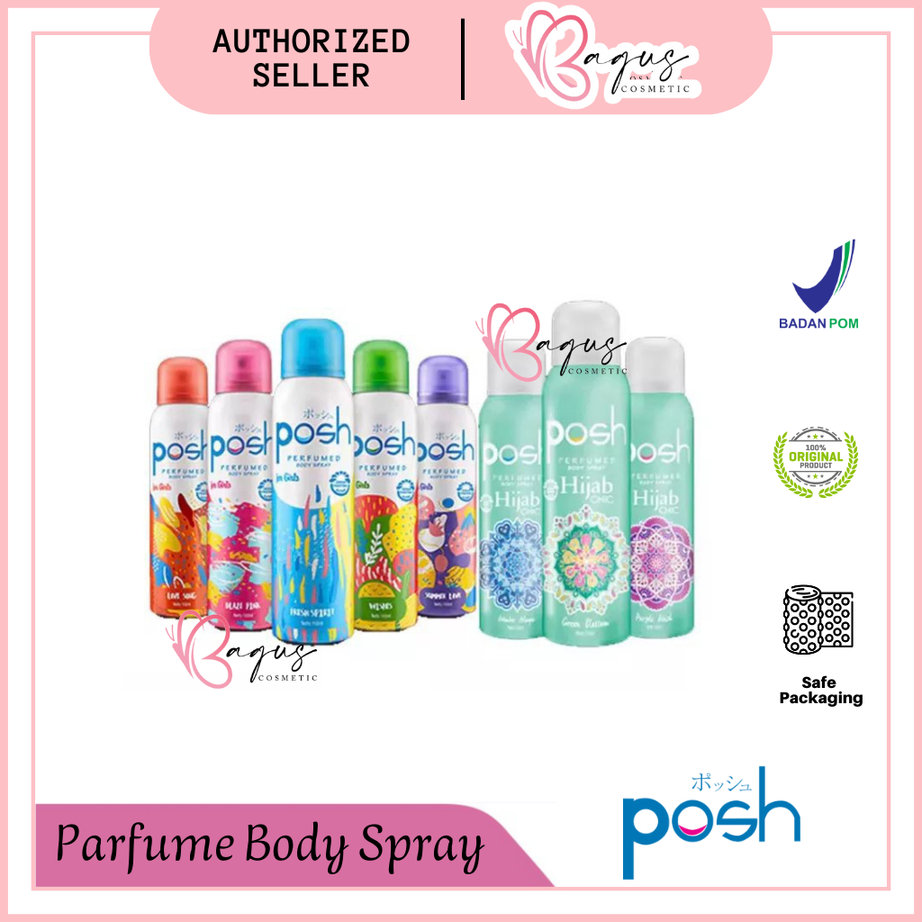 Jual Posh Women Hijab Perfumed Body Spray 150ml LoveSong Wishes