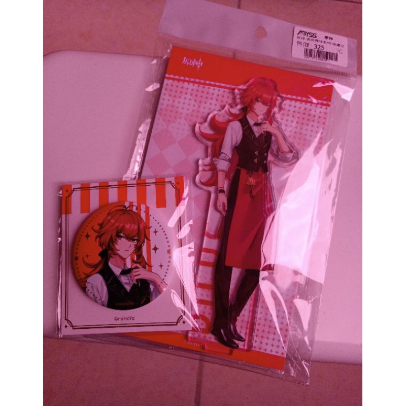 Jual Standee & Badge Diluc Genshin Impact x KFC | Shopee Indonesia