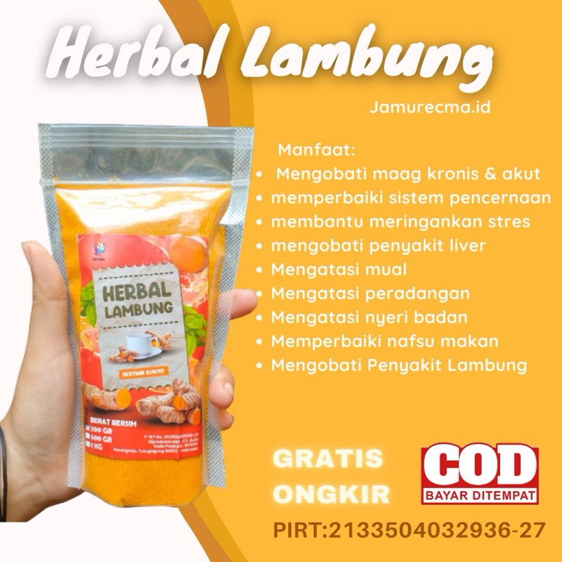 Herbal Asam Lambung/Magh/gerd Ektrak kunyit Temulawak BPOM