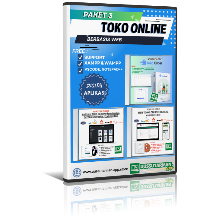 Paket 3 - aplikasi toko online berbasis web