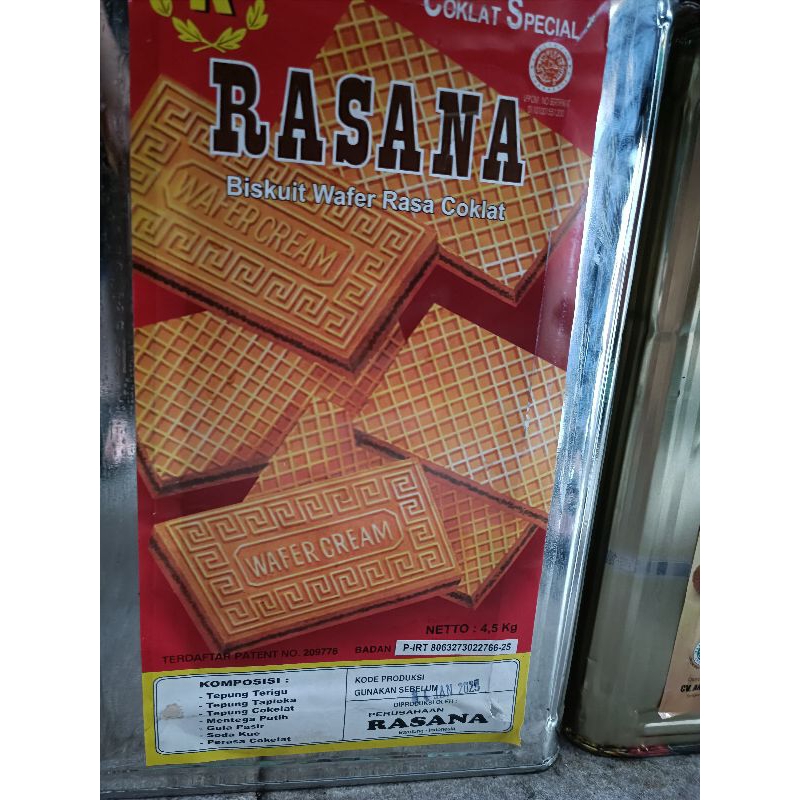 Jual wafer rasana 4,5kg rasa coklat special | Shopee Indonesia