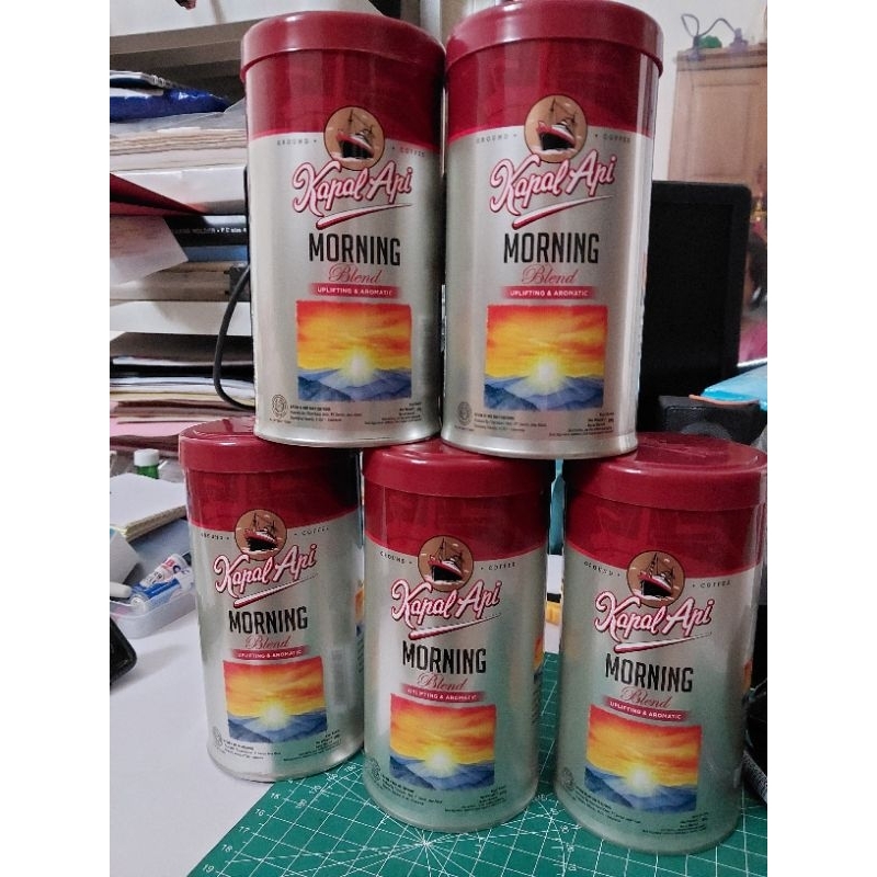 Jual Kopi Kapal Api Morning Blend [kopi bubuk] 200 gr kemasan kaleng ...