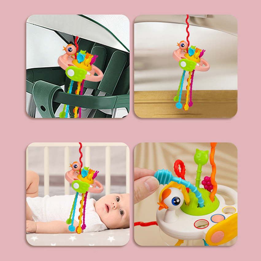 Jual [FELIZKIDS] [FK171] Baby Teether Sensory Motorik Pull String Toy ...
