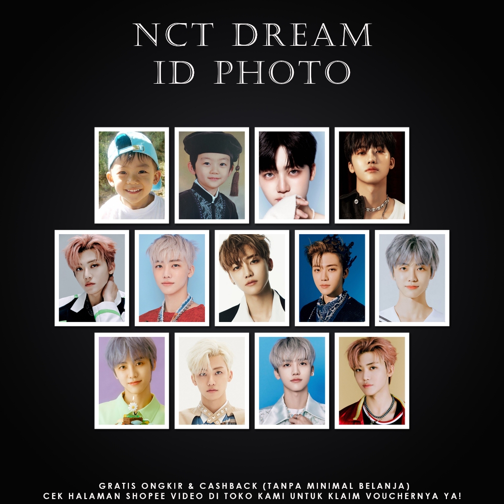 Jual Id Photo Nct Dream Pas Foto Nct Dream Photocard Nct Dream Shopee