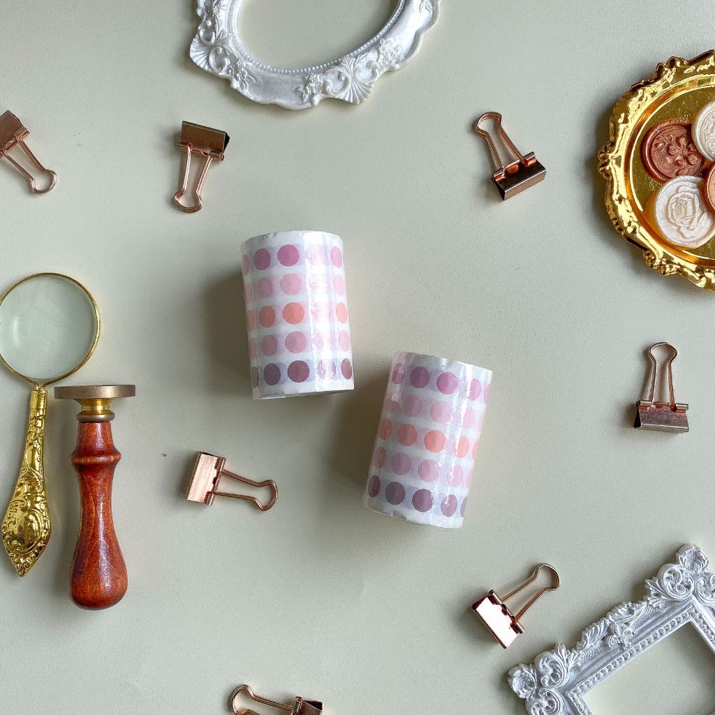 Jual Selotip Stiker Washi Dot Bujo Scrapbook Diary Stiker Dot Roll ...
