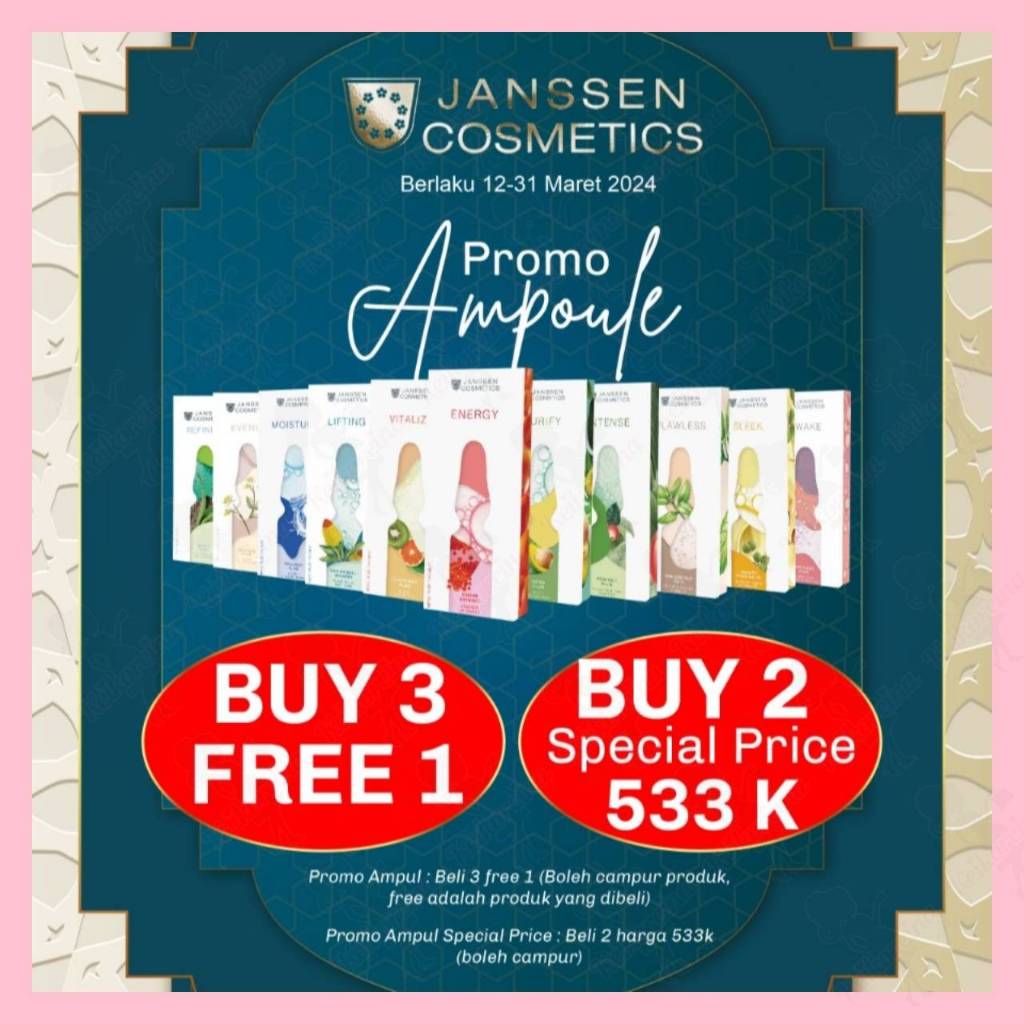 Jual JANSSEN Ampoule 7 x 2 mL MOISTURE Hyaluron / INTENSE Stem Cell
