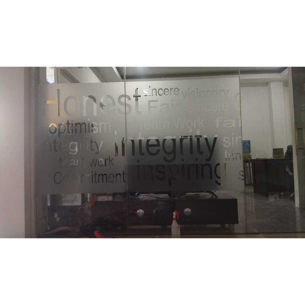 Jual Sticker Sandblast Custom Printing / Branding Stiker Kaca Sanblast ...