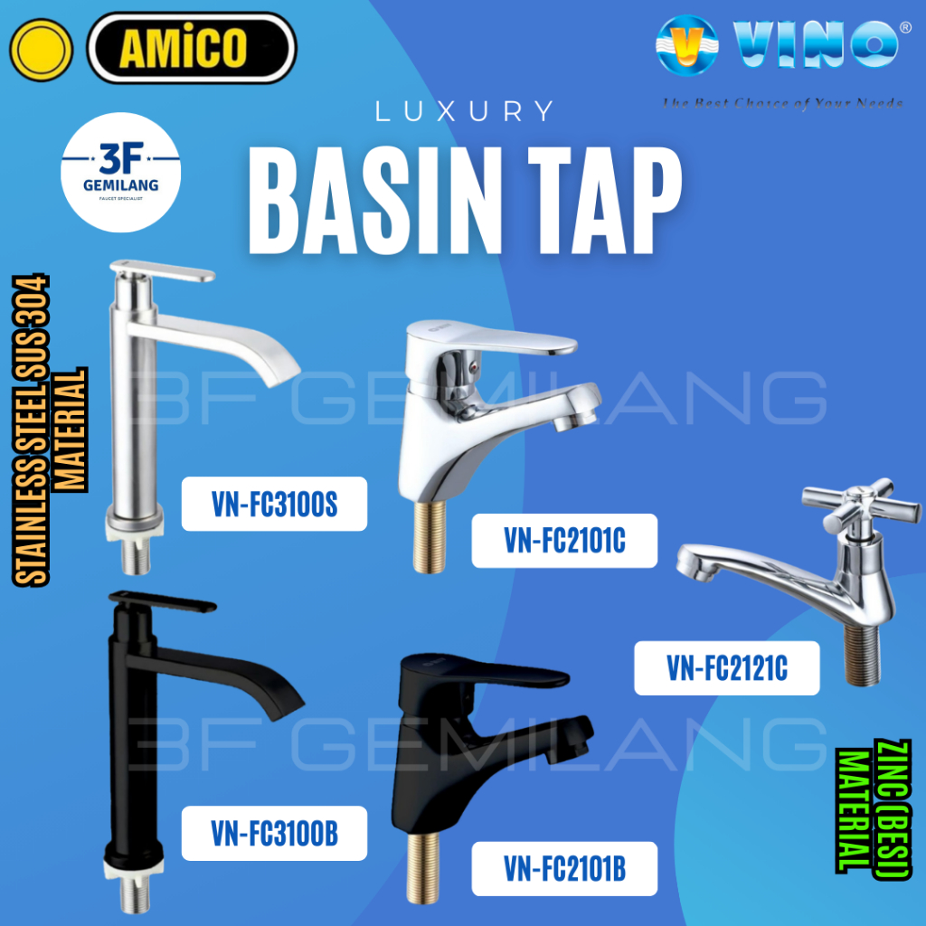 Jual AMICO VINO Premium - Keran Kran Amico Kran Vino Wastafel/Washtafel ...