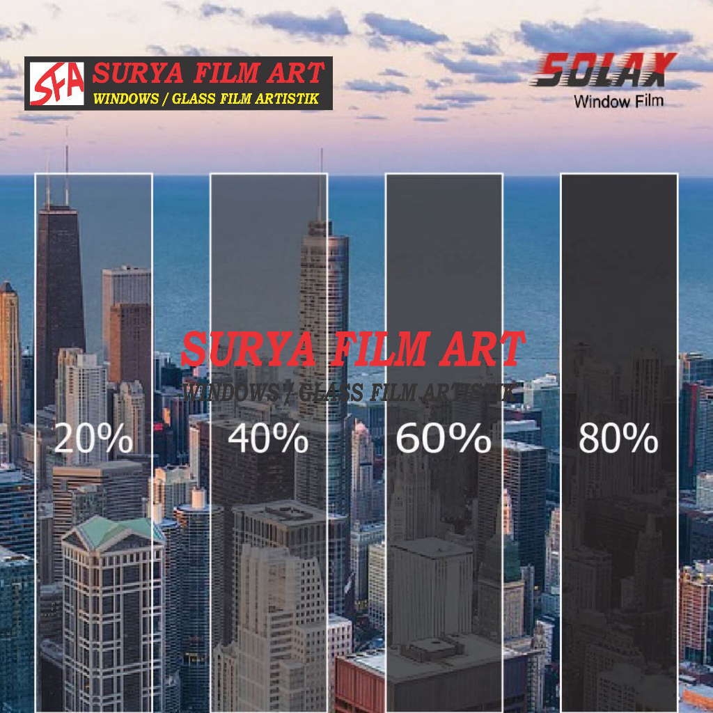Jual Kaca film solax/riben solax/riben gelap anti panas | Shopee Indonesia