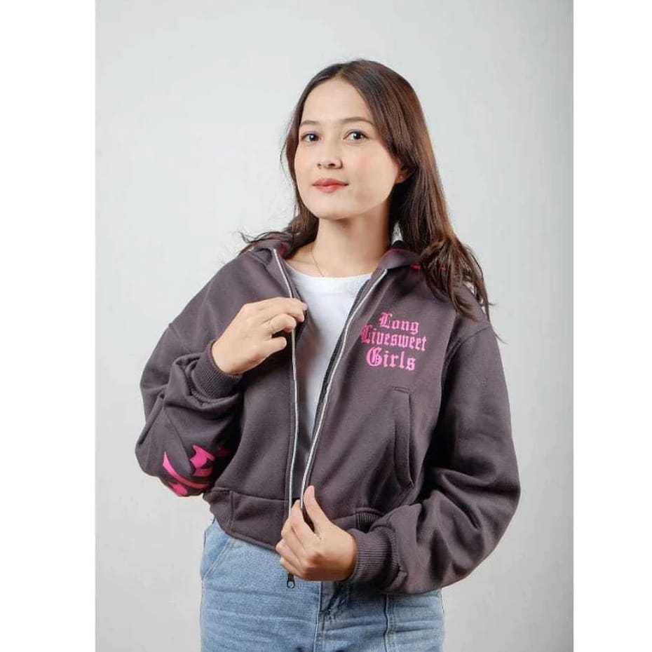 Crop top jacket shopee outlet